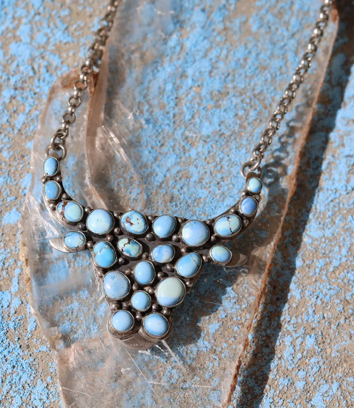 Golden Hill Longhorn Turquoise Pendant Necklace sold by Karen Kane