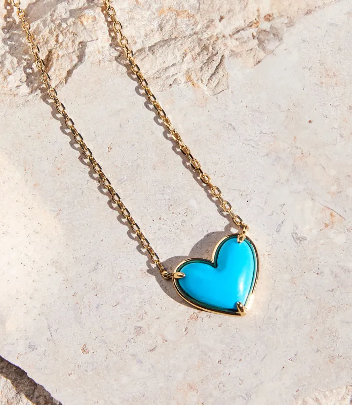 Turquoise Heart Necklace sold by Karen Kane