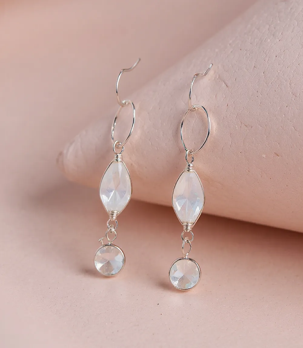 Blush Rose Quartz Earrings sold by Karen Kane