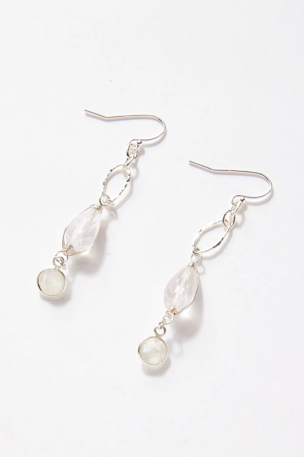 Blush Rose Quartz Earrings sold by Karen Kane product image thumbnail 5