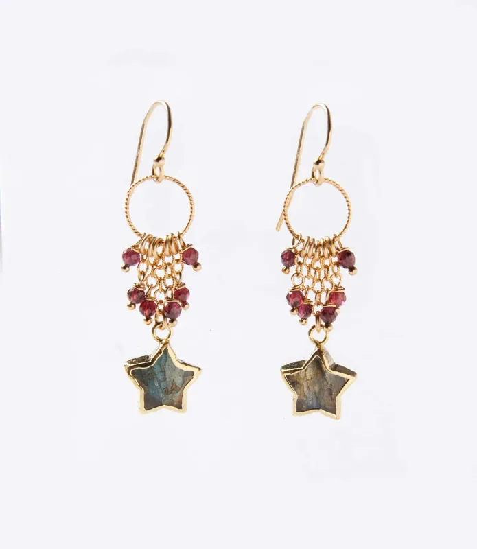 Star Dangle Earrings sold by Karen Kane
