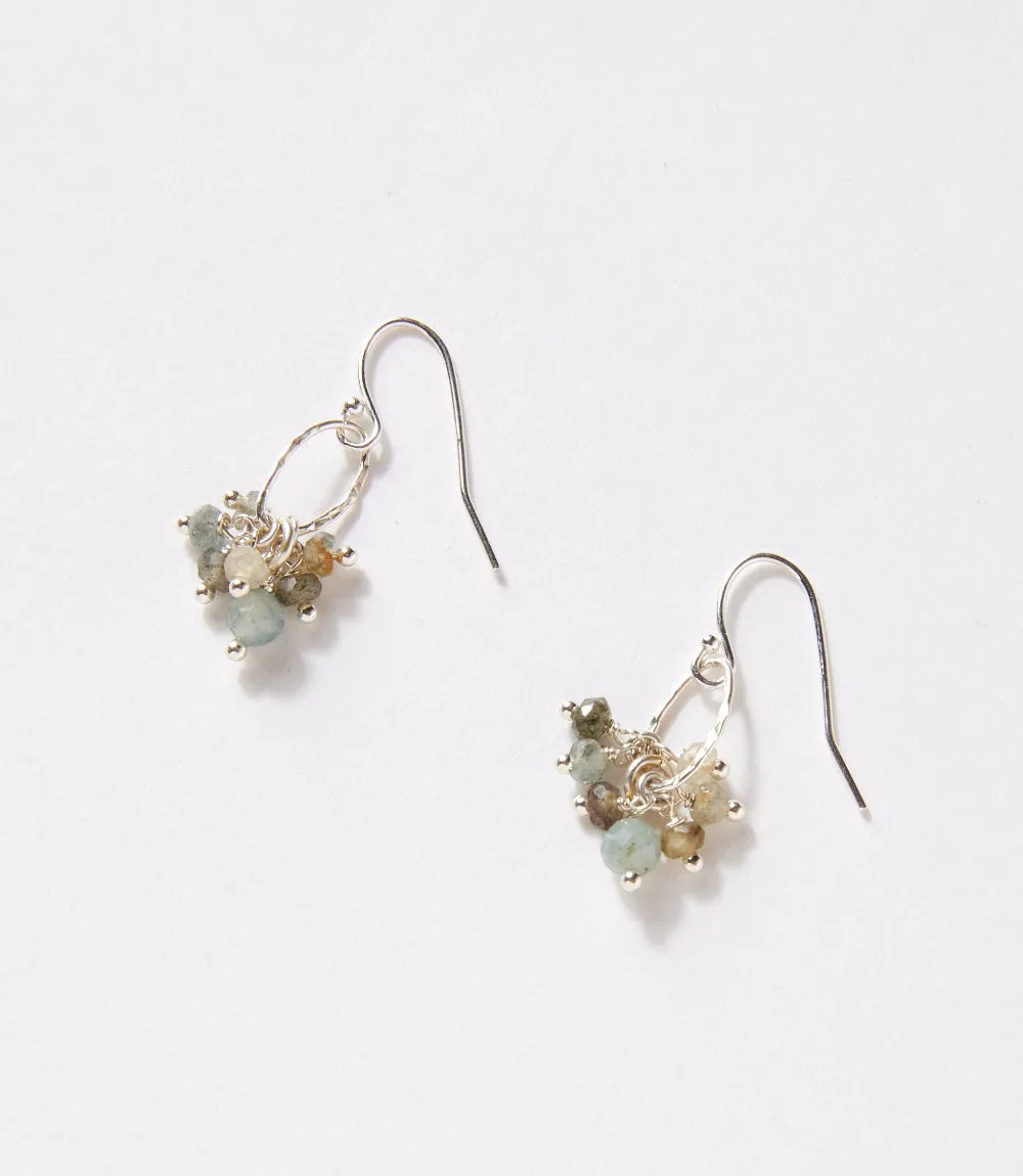 Gemstone Cluster Earrings sold by Karen Kane