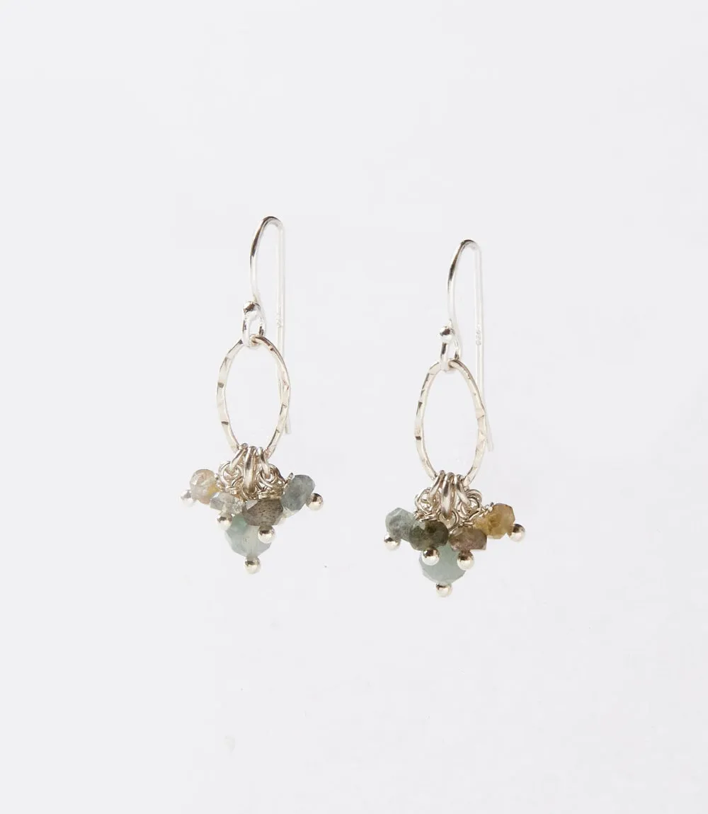 Gemstone Cluster Earrings sold by Karen Kane product image thumbnail 3