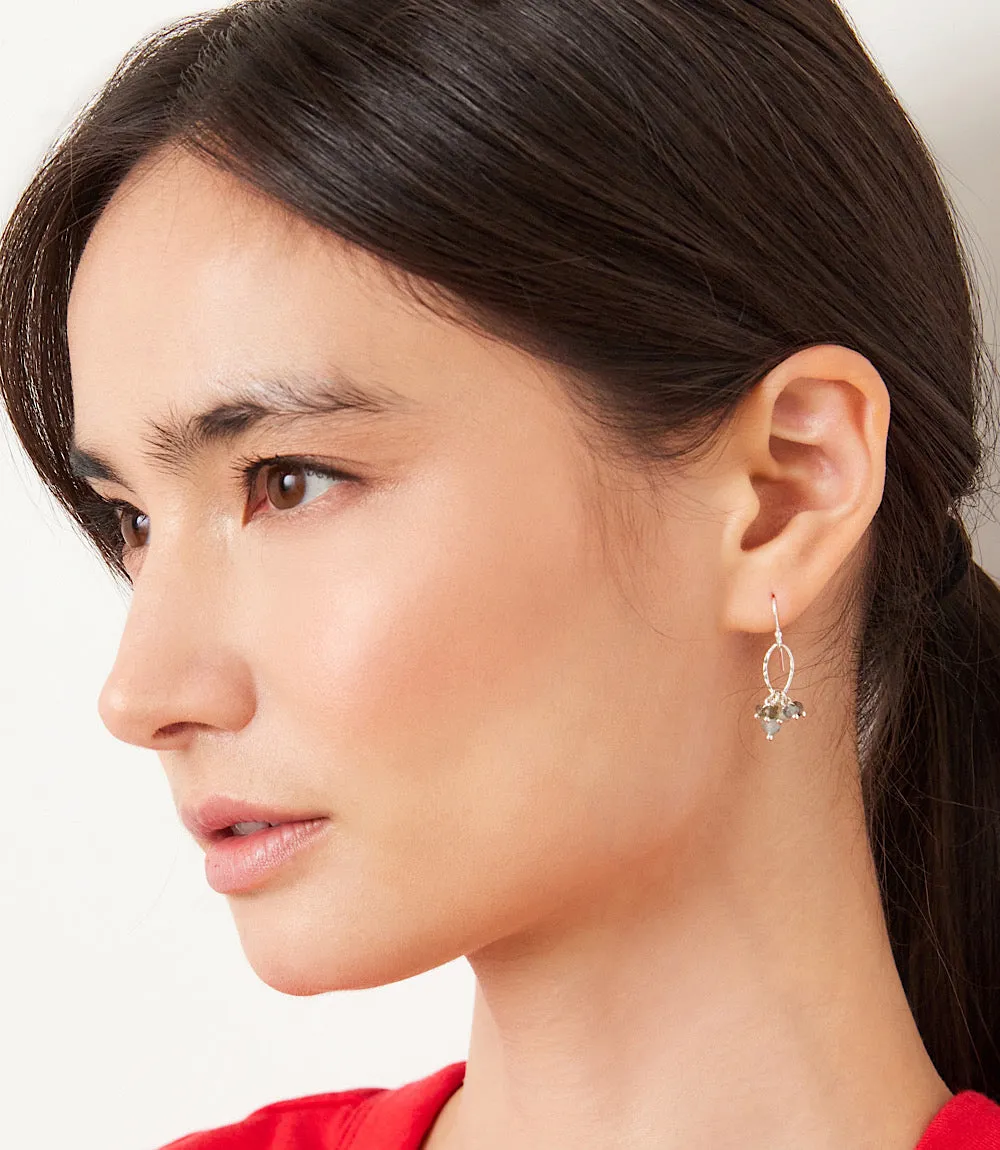 Gemstone Cluster Earrings sold by Karen Kane product image thumbnail 2