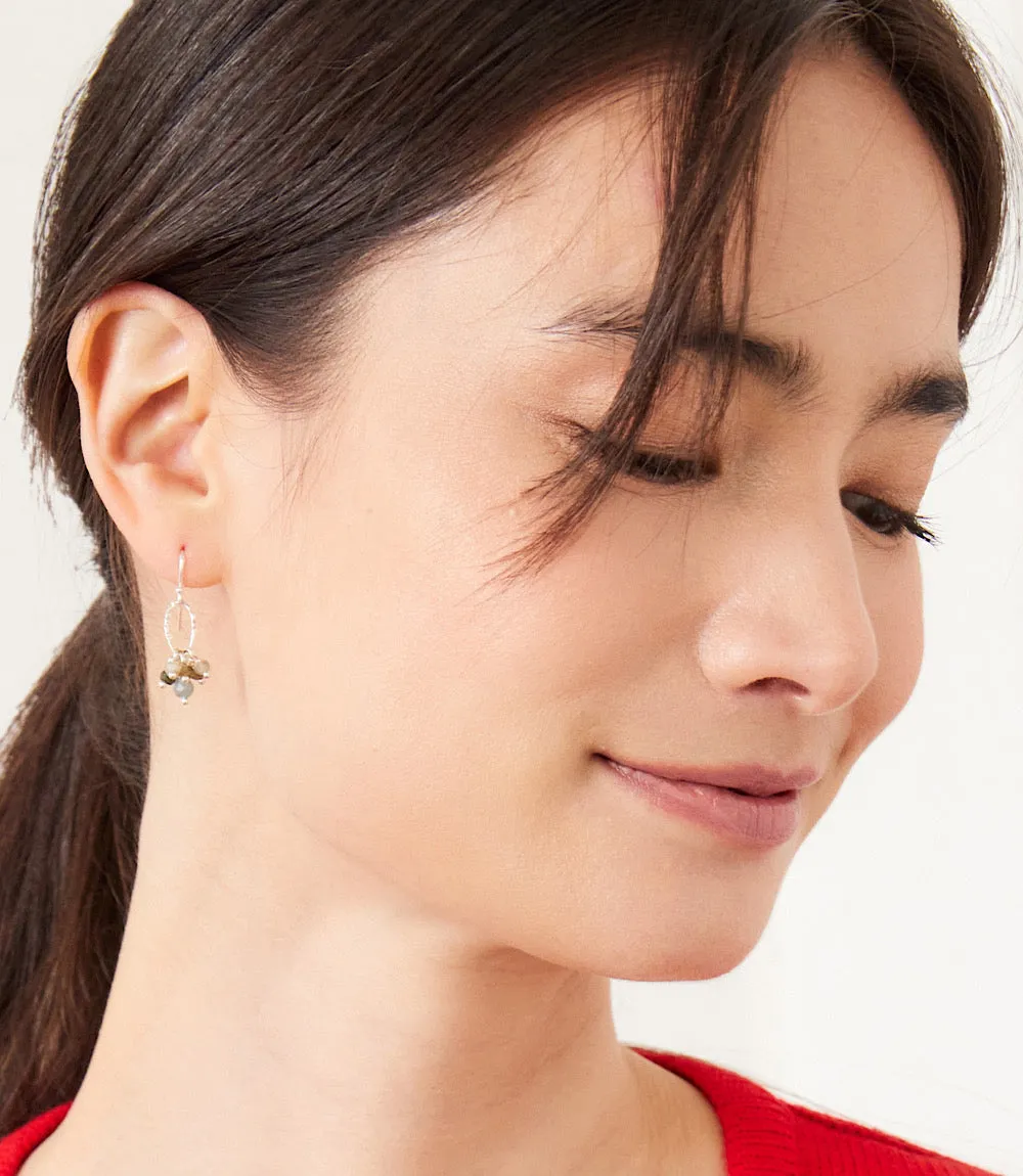 Gemstone Cluster Earrings sold by Karen Kane product image thumbnail 4