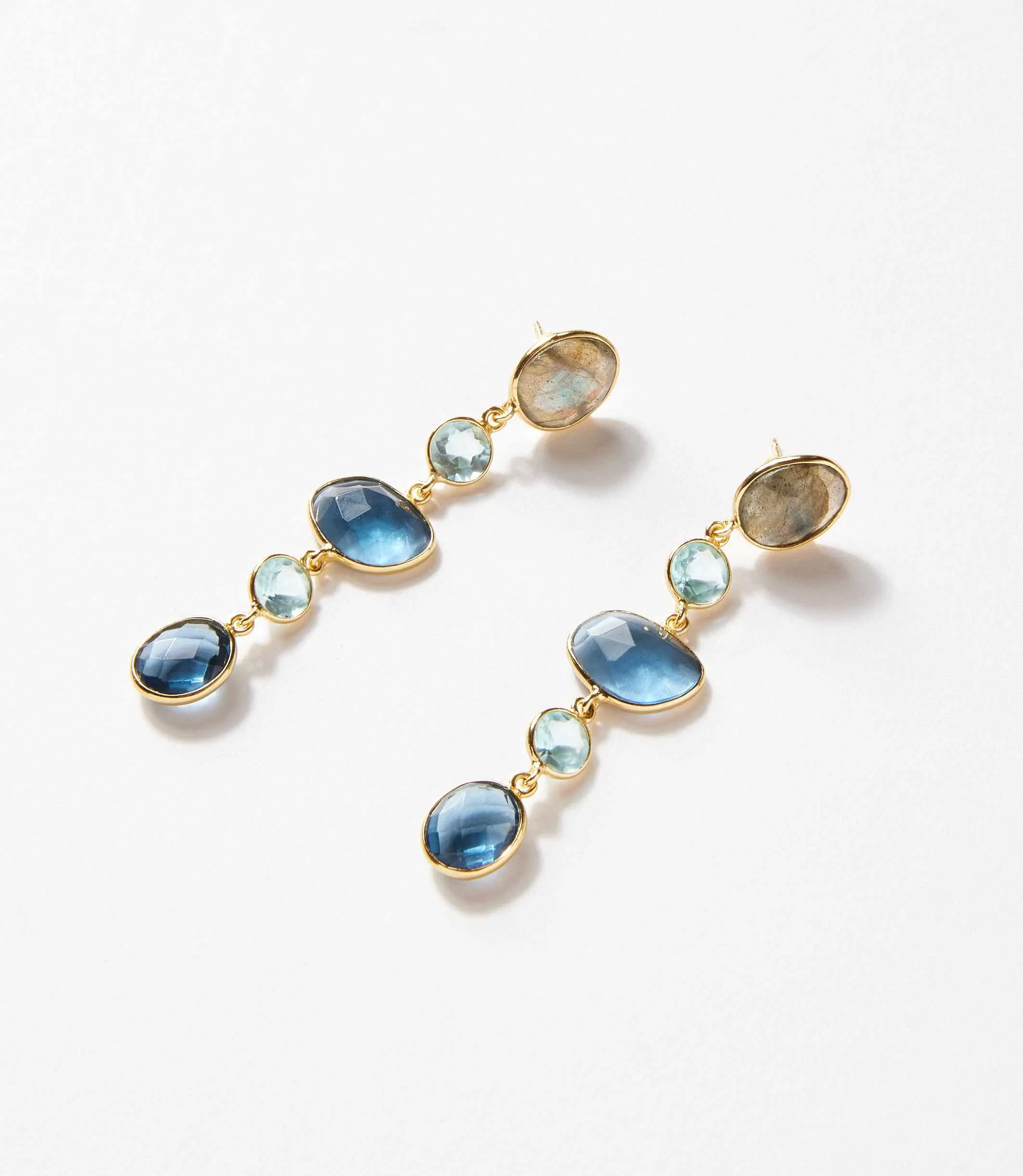 Mixed Gemstone Strand Earrings sold by Karen Kane product image thumbnail 4