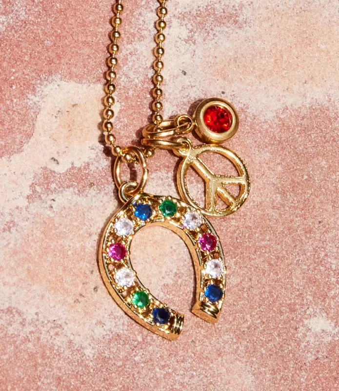 Charm Cluster Necklace sold by Karen Kane