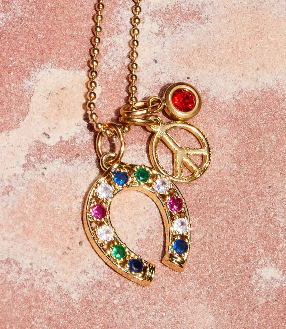 Charm Cluster Necklace sold by Karen Kane