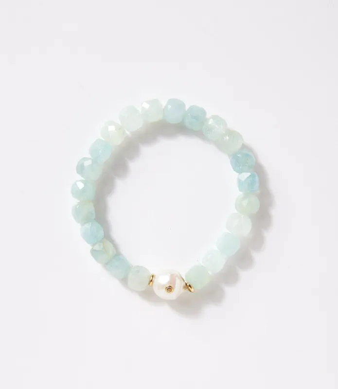 Aquamarine Beaded Bracelet sold by Karen Kane