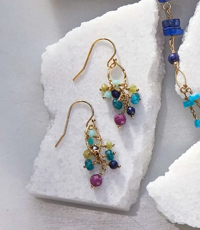 Aurora Cluster Earrings made by Karen Kane