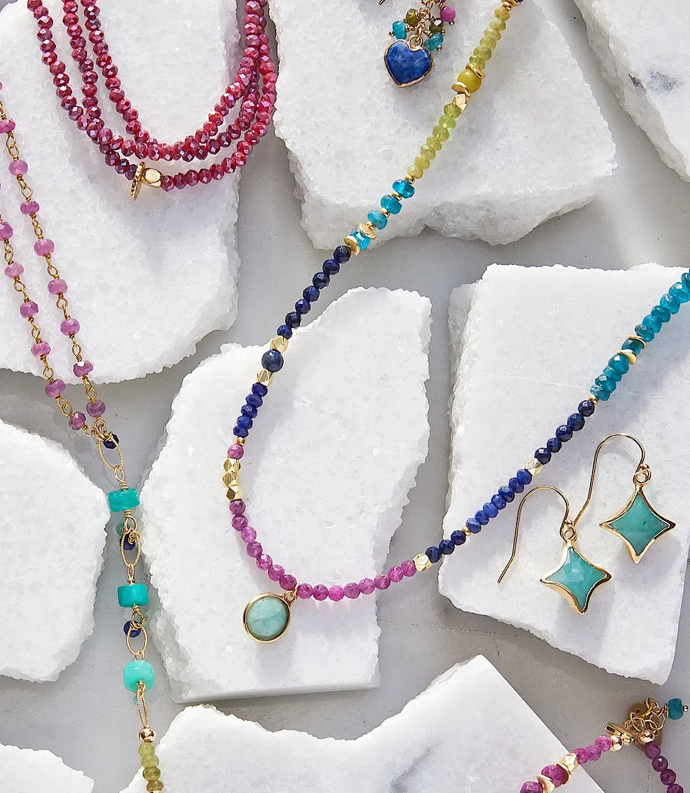 Aurora Beaded Gemstone Necklace sold by Karen Kane product image thumbnail 4