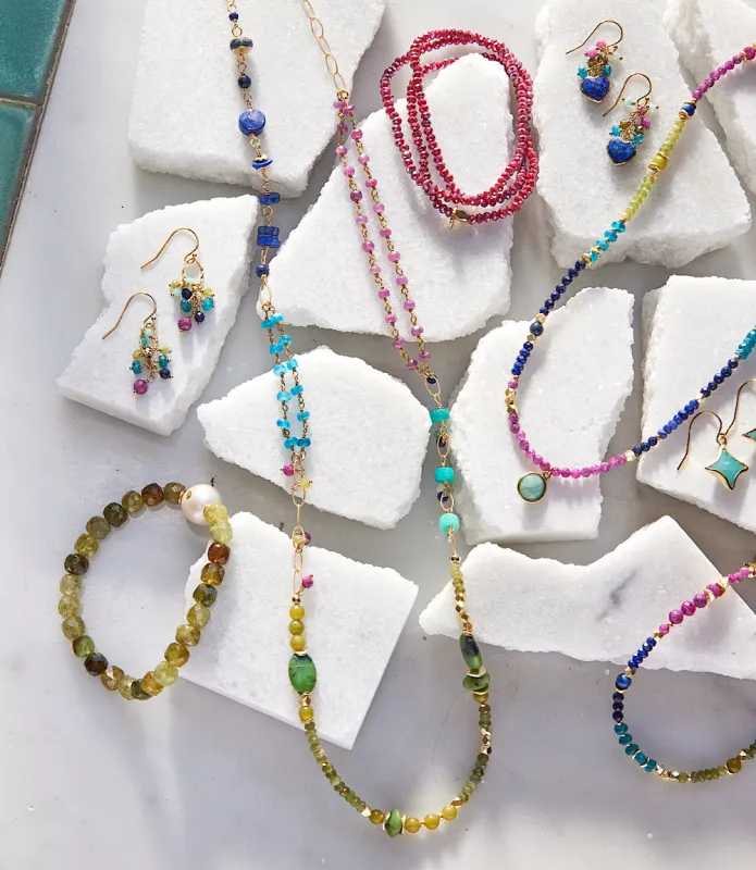 Aurora Multi Gemstone Necklace sold by Karen Kane