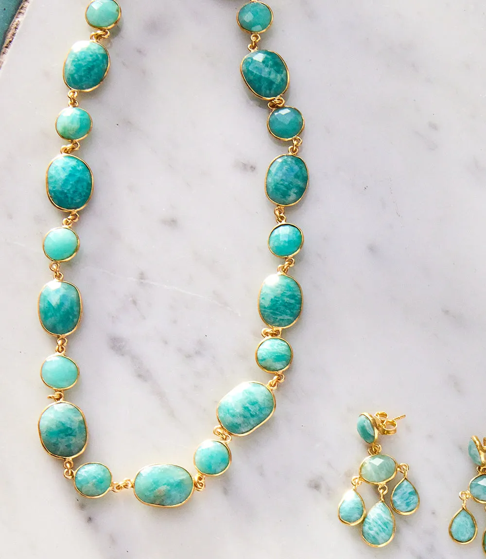 Gemstone Bezel Necklace sold by Karen Kane product image thumbnail 5
