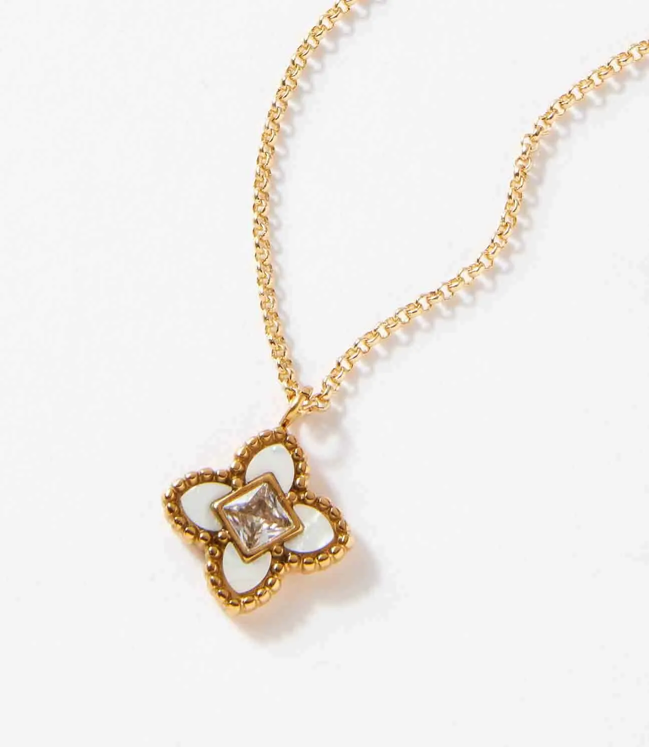 Diamond Lotus Necklace sold by Karen Kane product image thumbnail 3