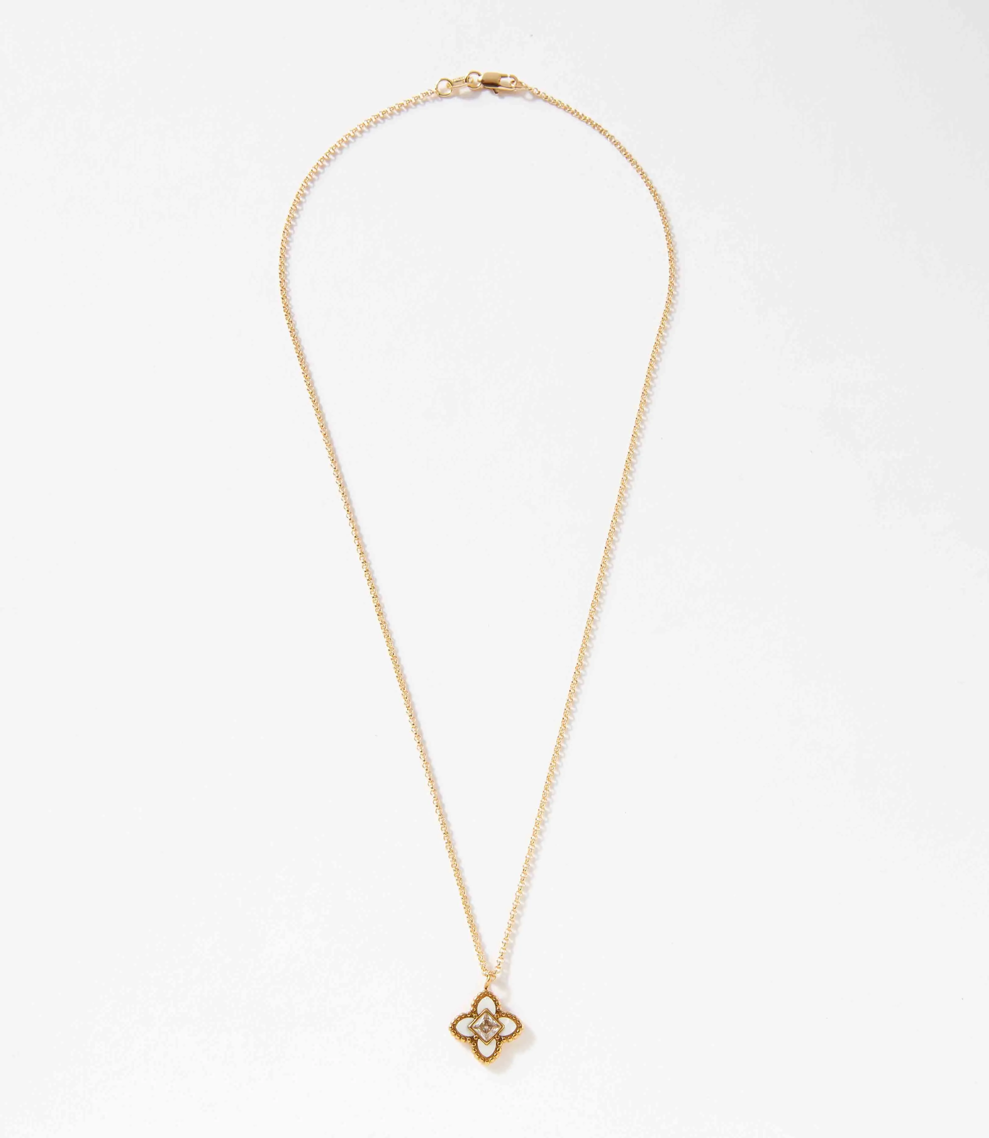 Diamond Lotus Necklace sold by Karen Kane product image thumbnail 5