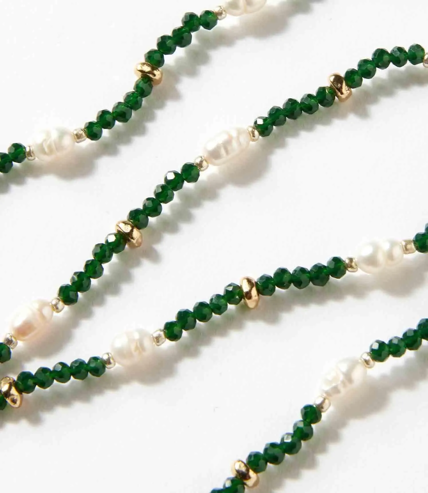 Beaded Gemstone And Pearl Stretch Bracelet sold by Karen Kane product image thumbnail 2