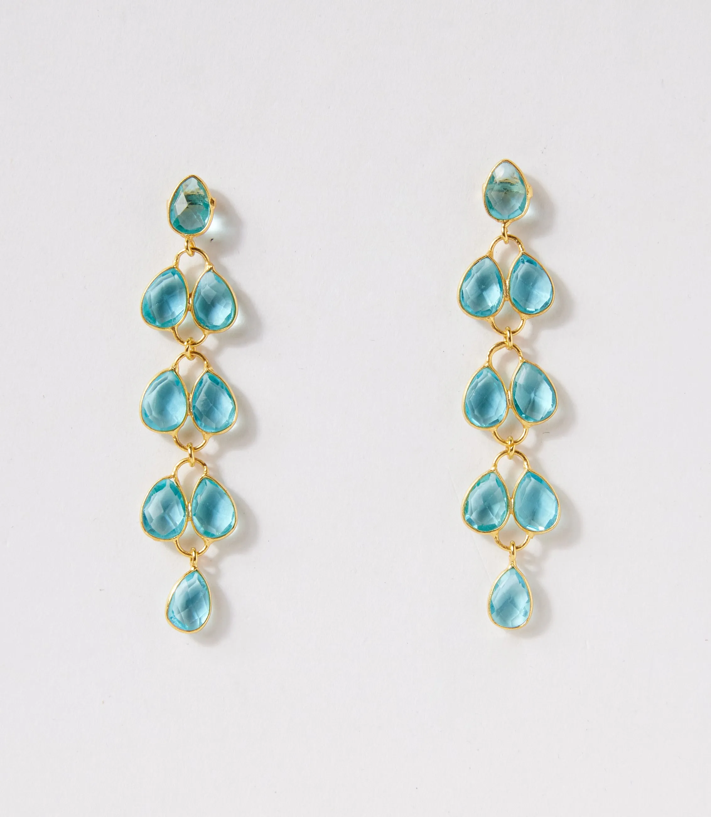 Feather Drop Gemstone Earrings sold by Karen Kane product image thumbnail 3