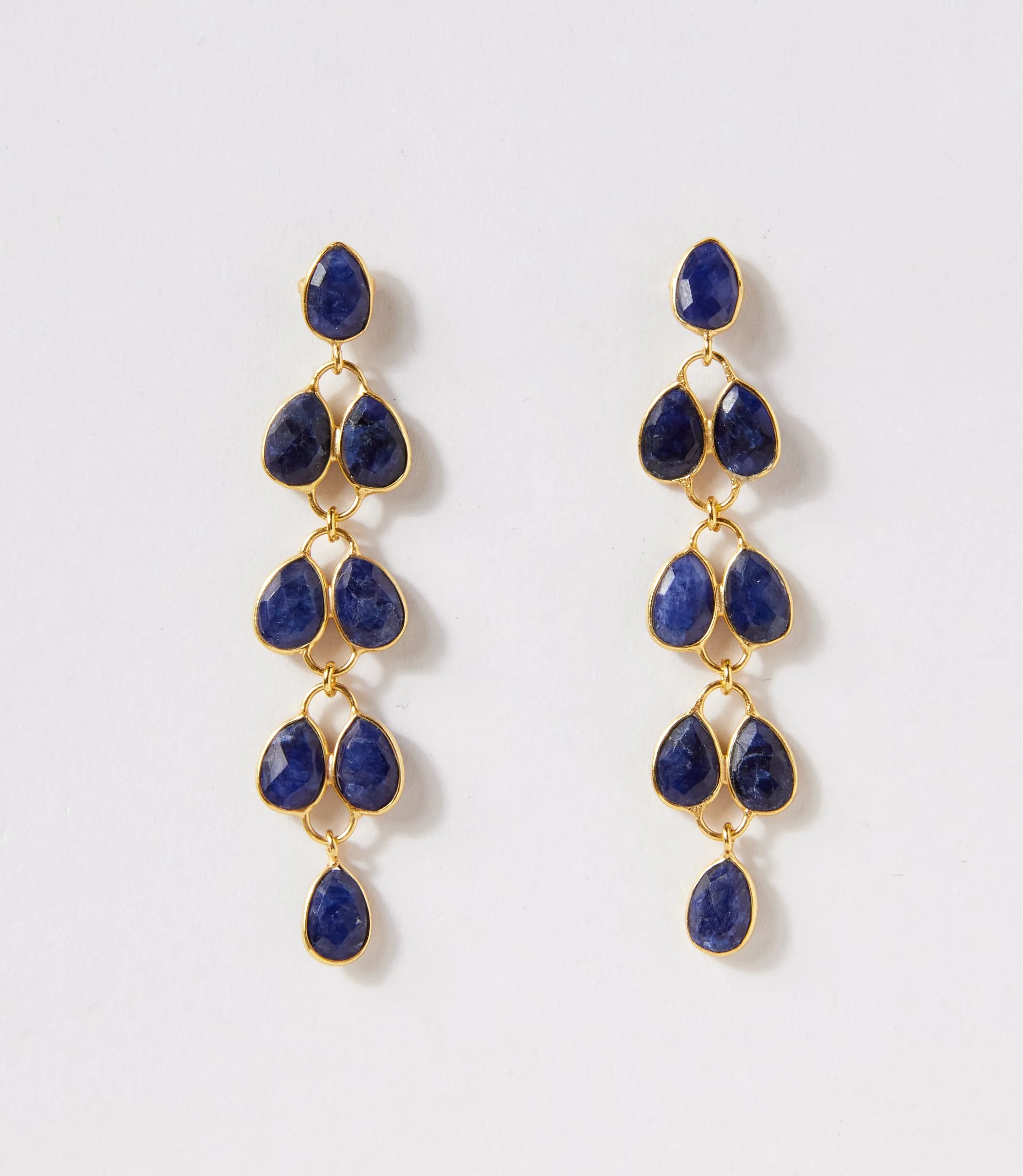 Feather Drop Gemstone Earrings sold by Karen Kane product image thumbnail 3