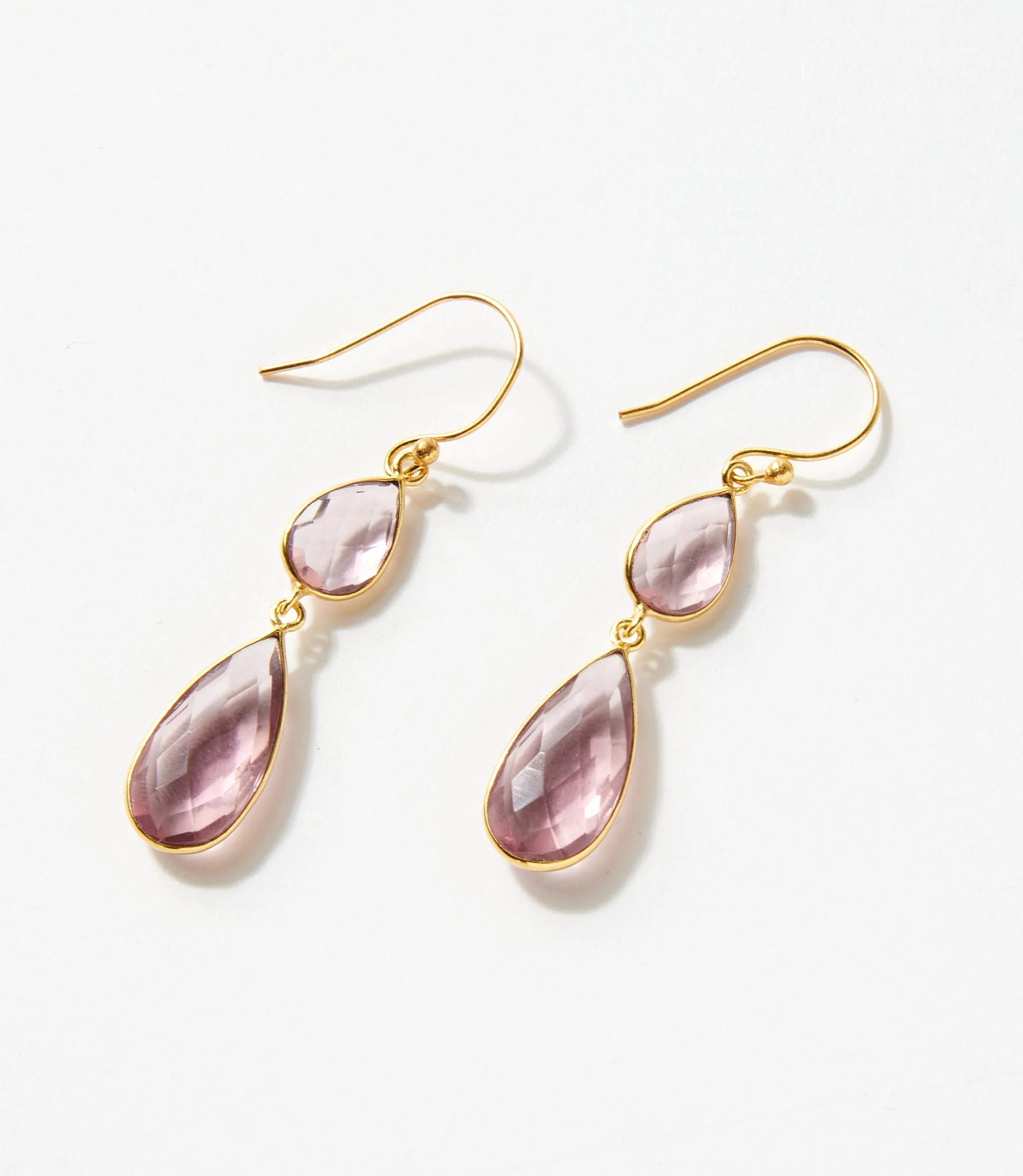 Double Teardrop Gemstone Earrings sold by Karen Kane product image thumbnail 2