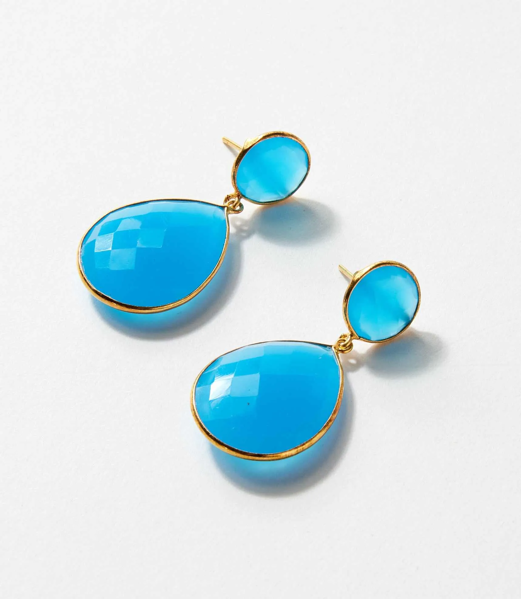 Teardrop Gemstone Drop Earrings sold by Karen Kane product image thumbnail 2