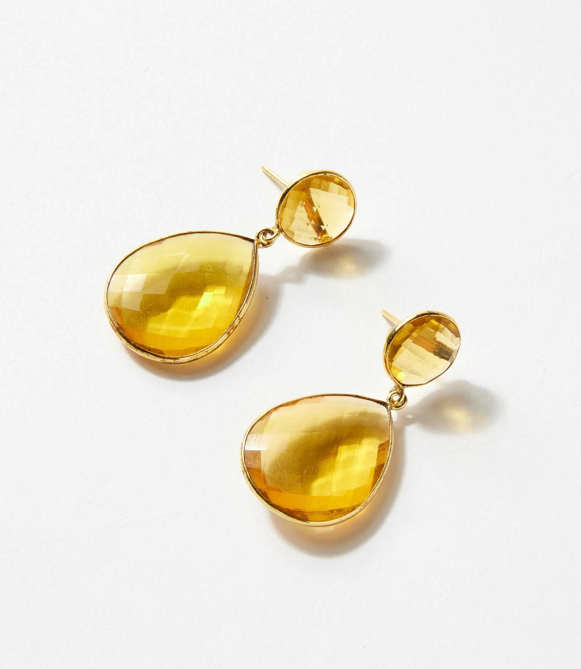 Teardrop Gemstone Drop Earrings sold by Karen Kane product image thumbnail 4