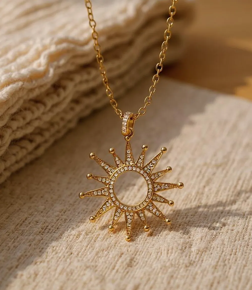 Pavé Starburst Necklace sold by Karen Kane product image thumbnail 3