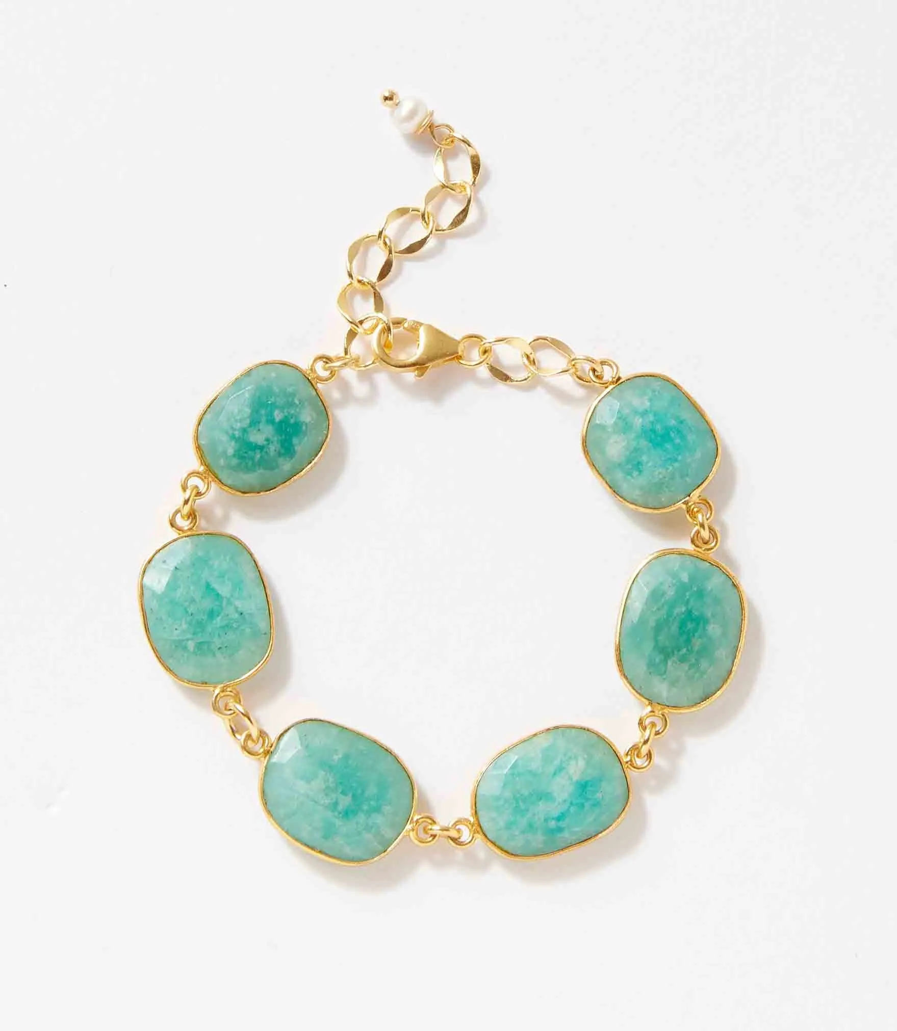 Amazonite Bezel Bracelet sold by Karen Kane product image thumbnail 4