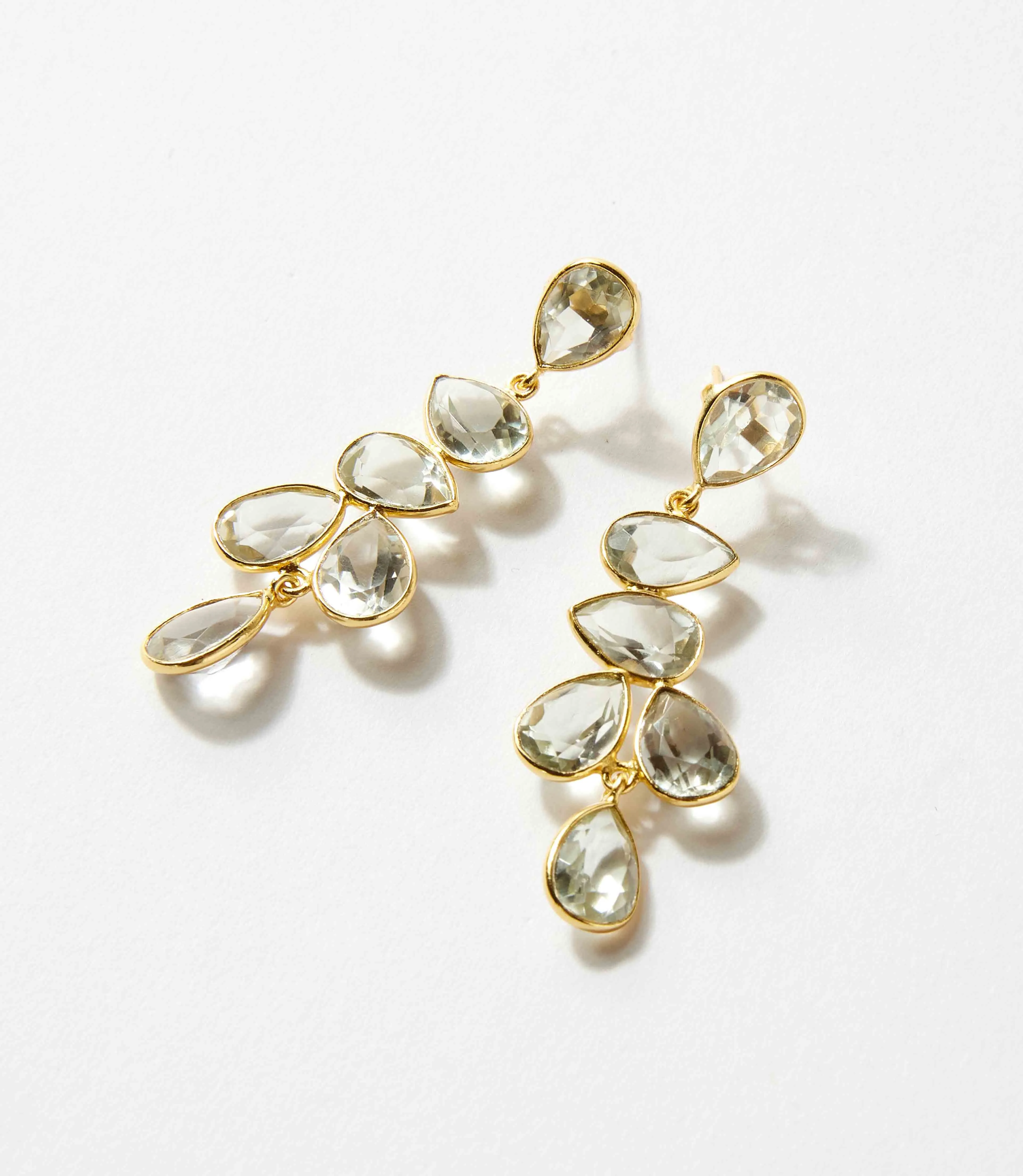 Multi Drop Gemstone Earrings sold by Karen Kane product image thumbnail 4