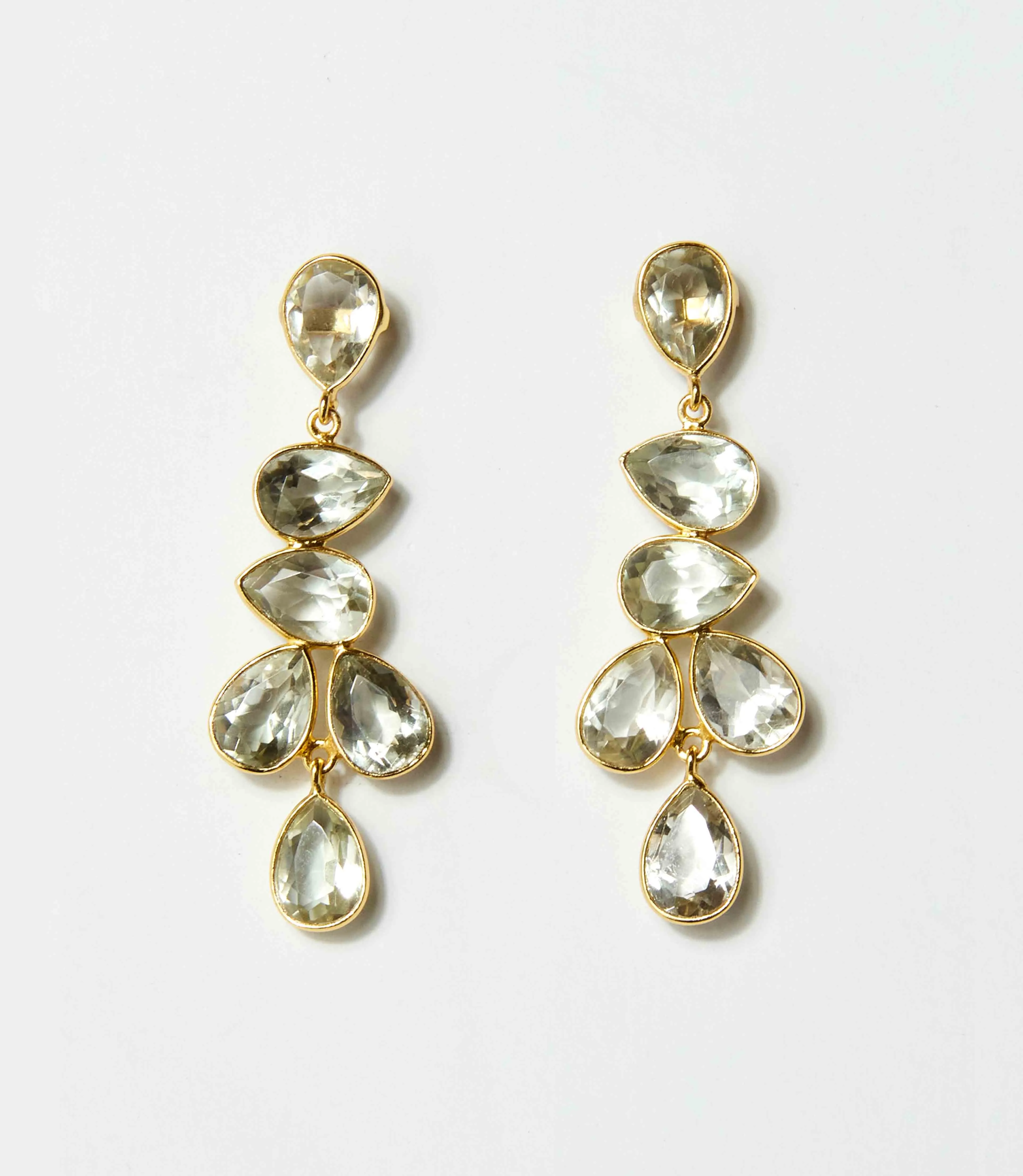 Multi Drop Gemstone Earrings sold by Karen Kane product image thumbnail 2