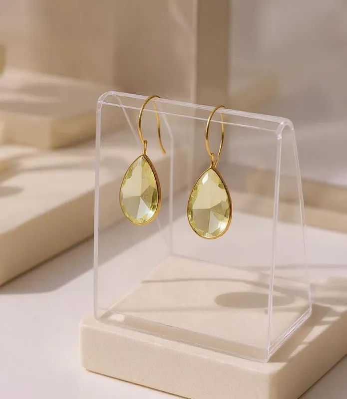 Pear Drop Gemstone Earrings sold by Karen Kane