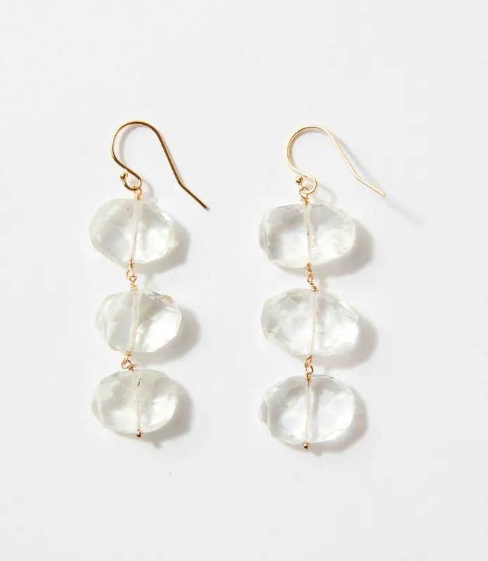 Tiered Gemstone Earrings sold by Karen Kane