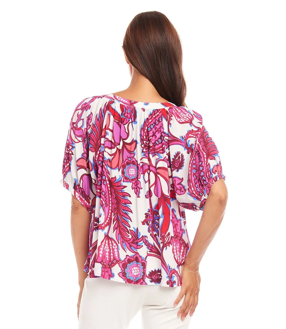 Short Sleeve Peasant Top sold by Karen Kane product image thumbnail 5