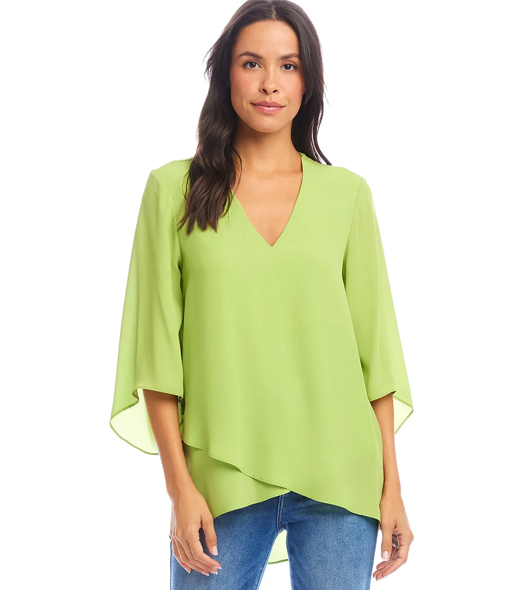 Bracelet Sleeve Asymmetric Top sold by Karen Kane product image thumbnail 3