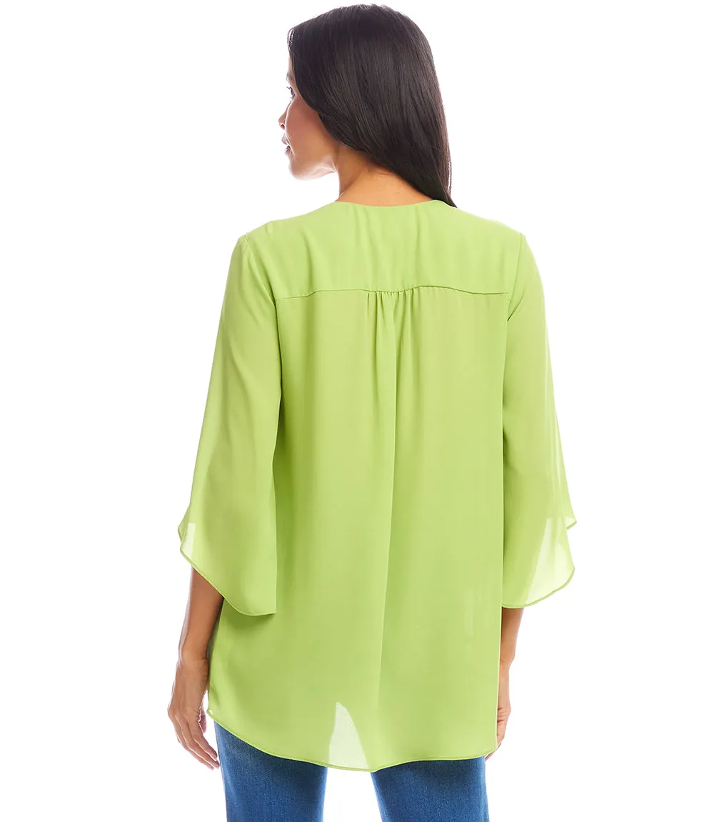 Bracelet Sleeve Asymmetric Top sold by Karen Kane product image thumbnail 4