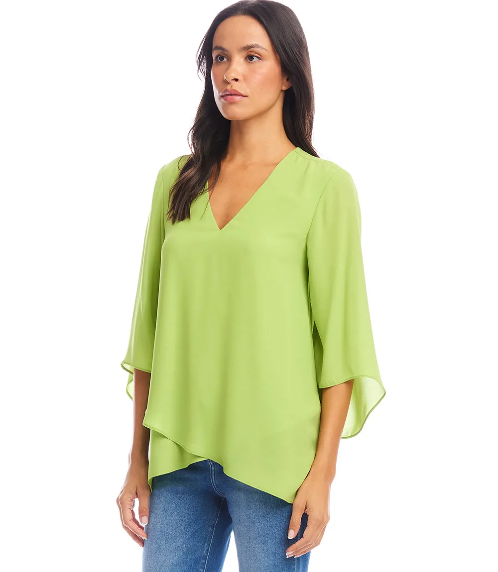 Bracelet Sleeve Asymmetric Top sold by Karen Kane product image thumbnail 2