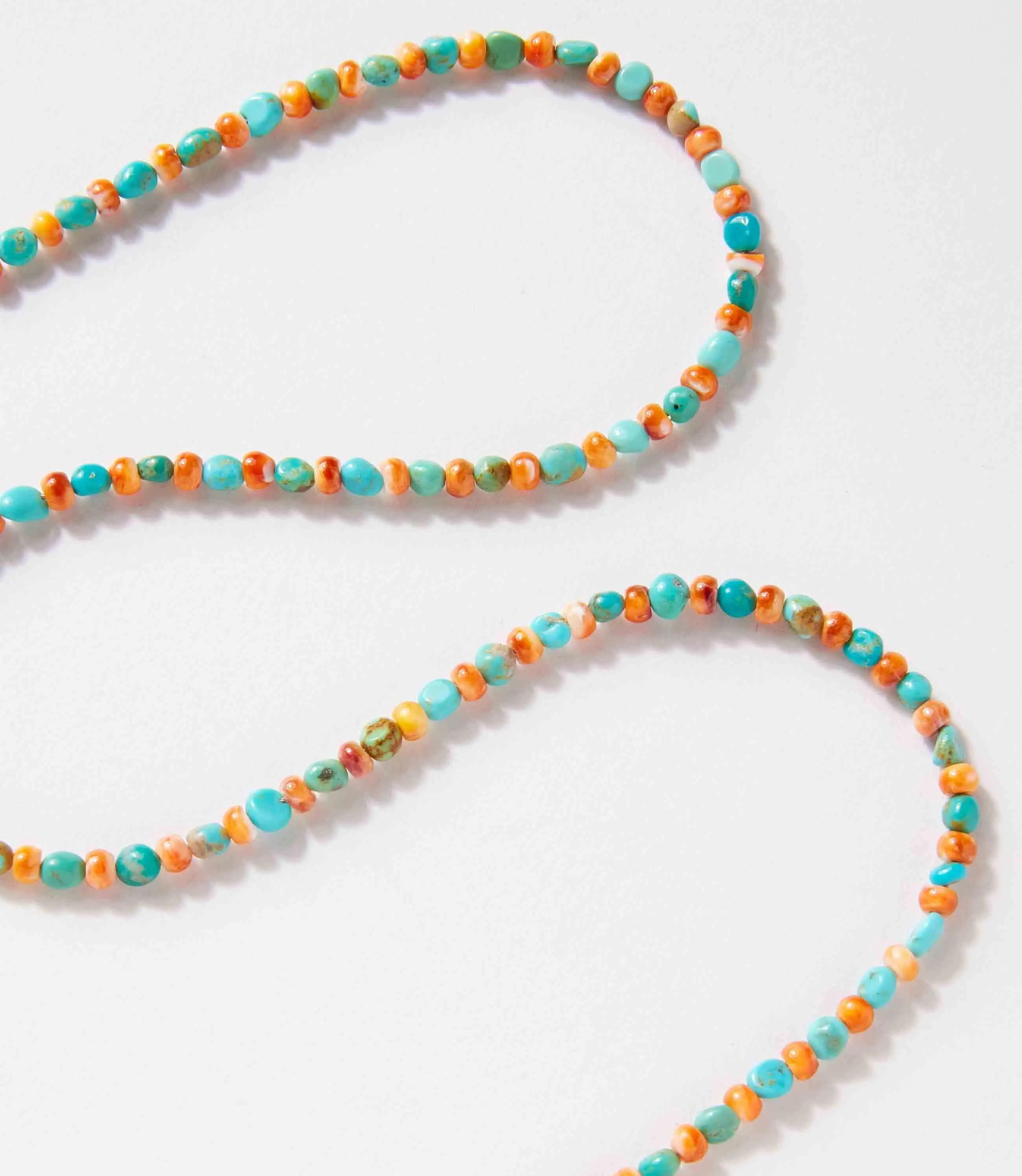 Turquoise And Spiny Oyster Beaded Necklace sold by Karen Kane