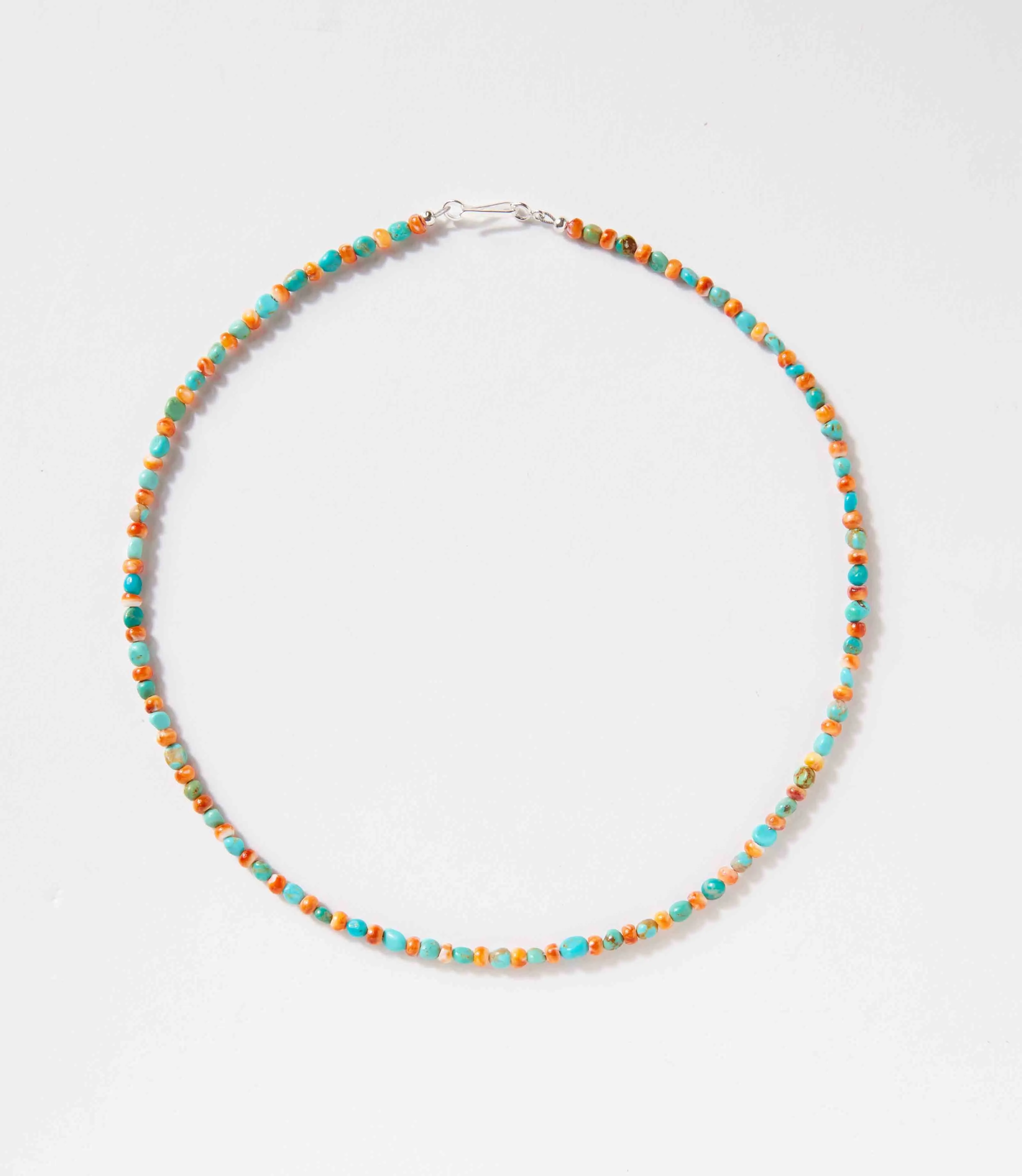 Turquoise And Spiny Oyster Beaded Necklace sold by Karen Kane product image thumbnail 3