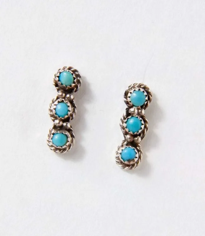 Turquoise Triple Dangle Earrings sold by Karen Kane