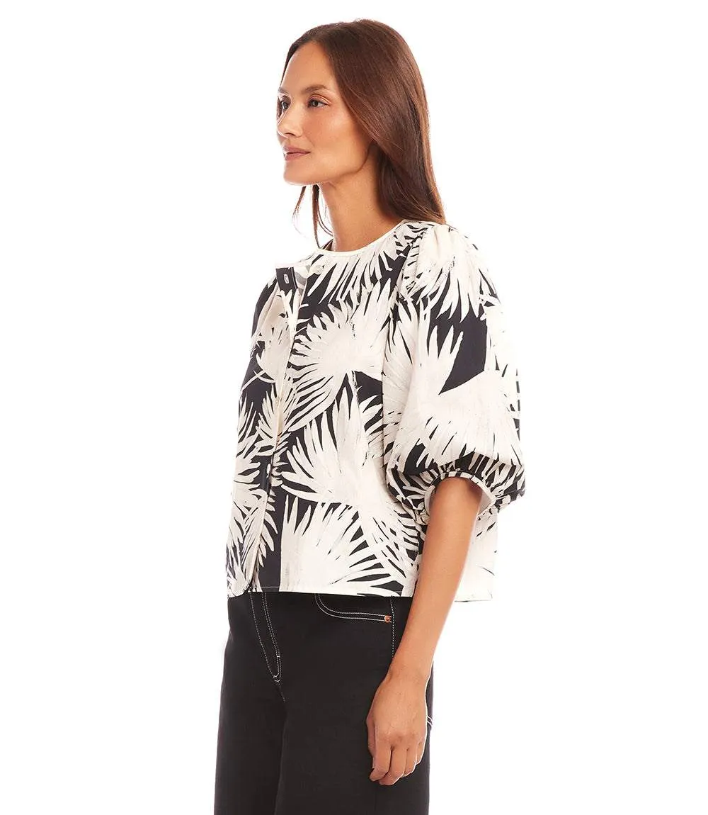 Puff Sleeve Button-Front Shirt sold by Karen Kane product image thumbnail 4