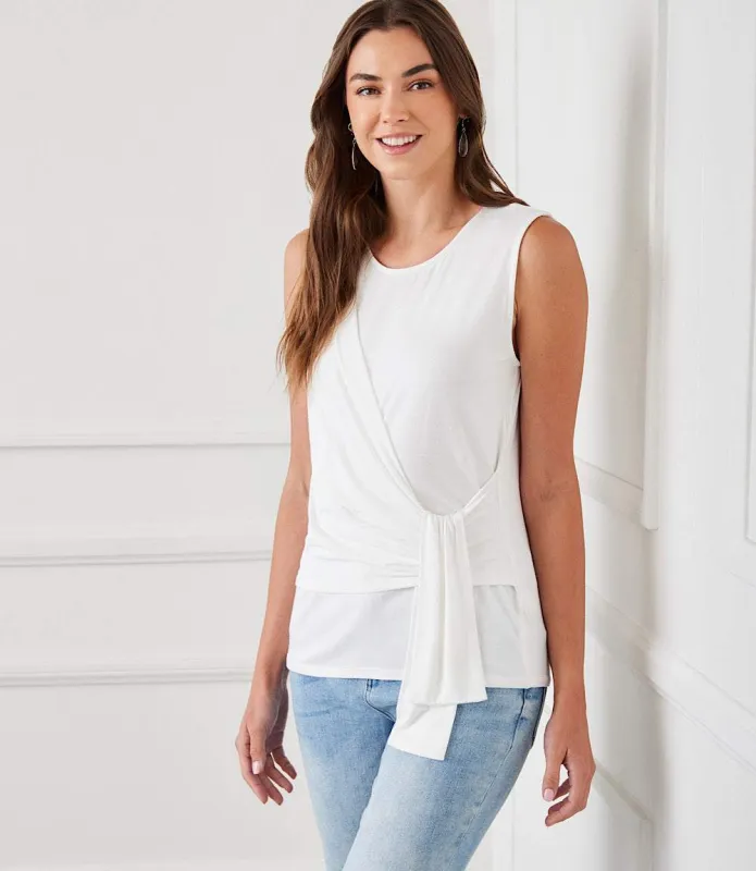 Side Drape Top made by Karen Kane