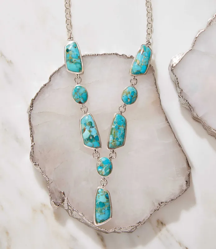 Turquoise Stone Statement Necklace sold by Karen Kane