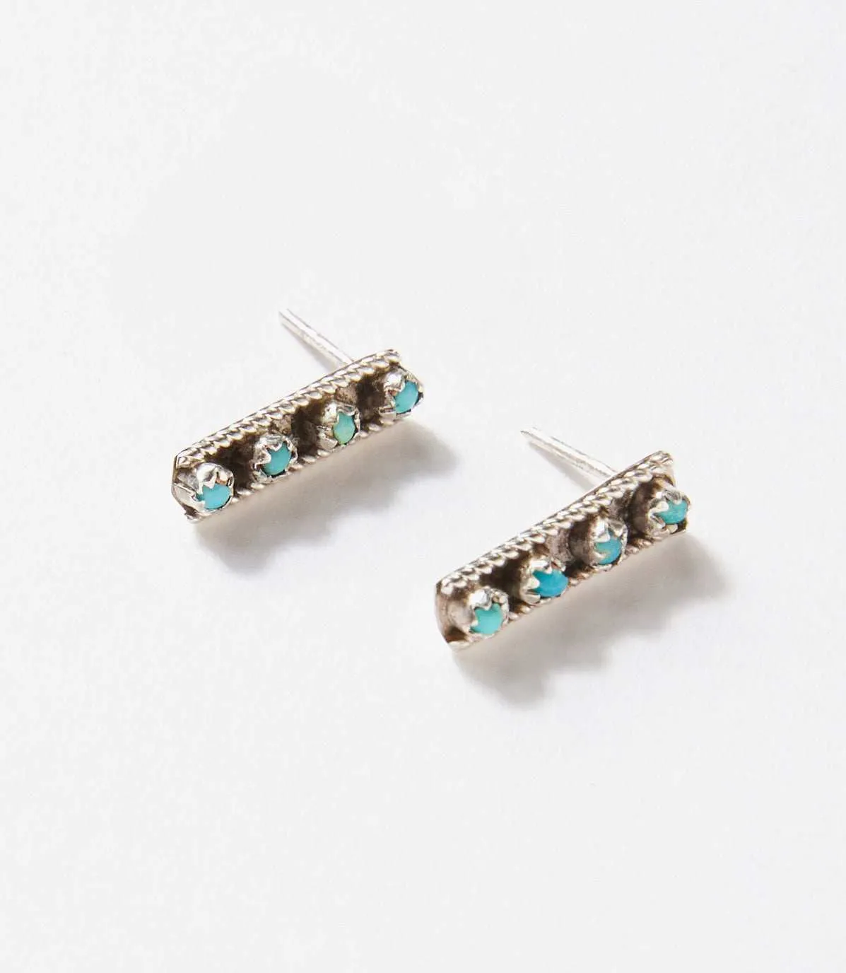 Turquoise Bar Stud Earrings sold by Karen Kane product image thumbnail 2