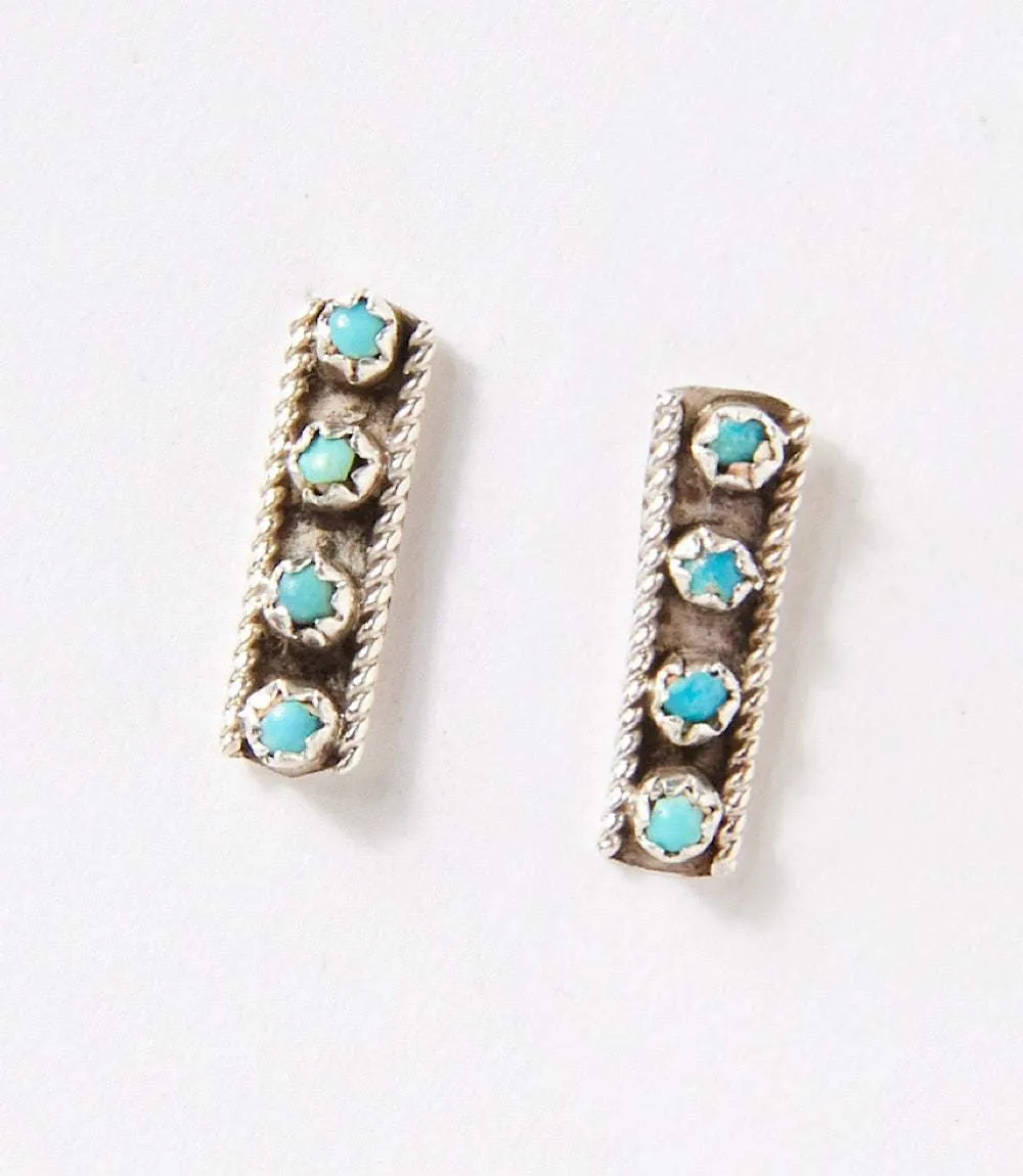 Turquoise Bar Stud Earrings sold by Karen Kane