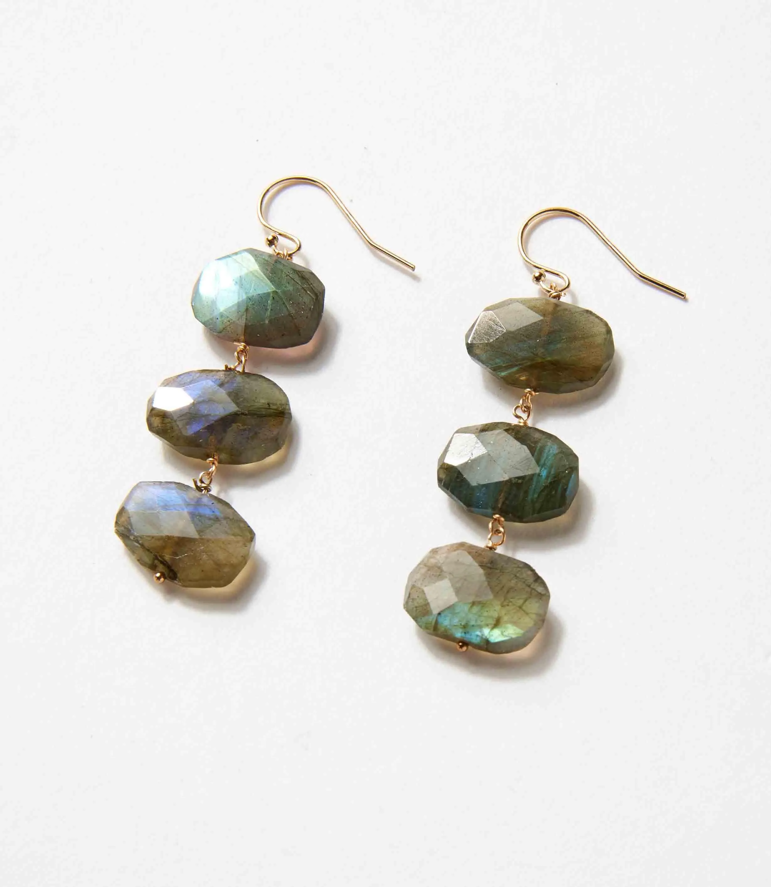Tiered Gemstone Earrings sold by Karen Kane product image thumbnail 4