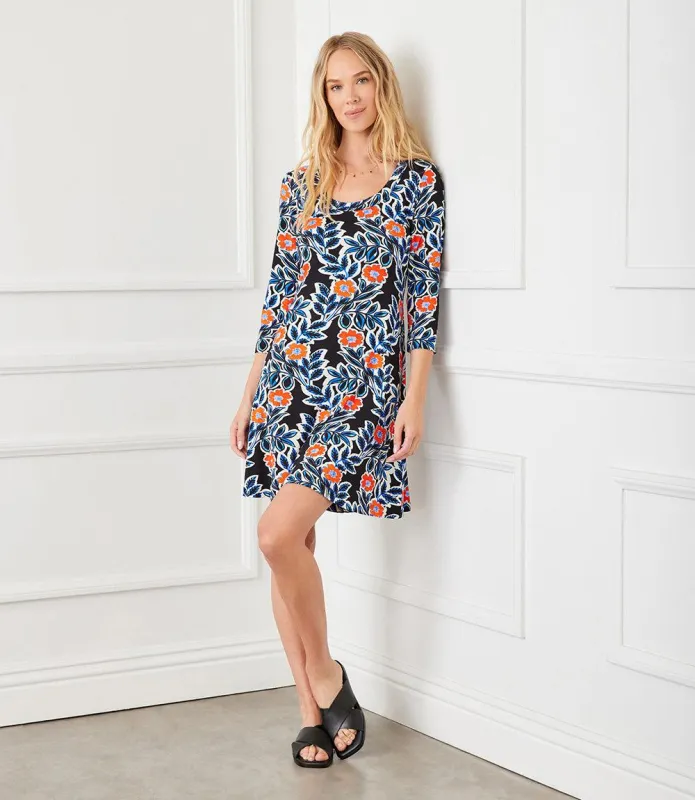 3/4 Sleeve A-Line Dress made by Karen Kane