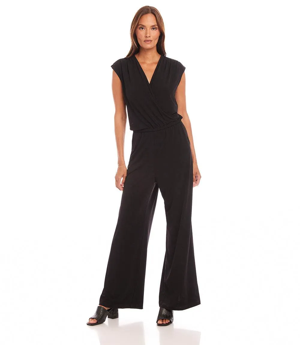 Petite Size Sleeveless Travel Jersey Jumpsuit sold by Karen Kane product image thumbnail 3