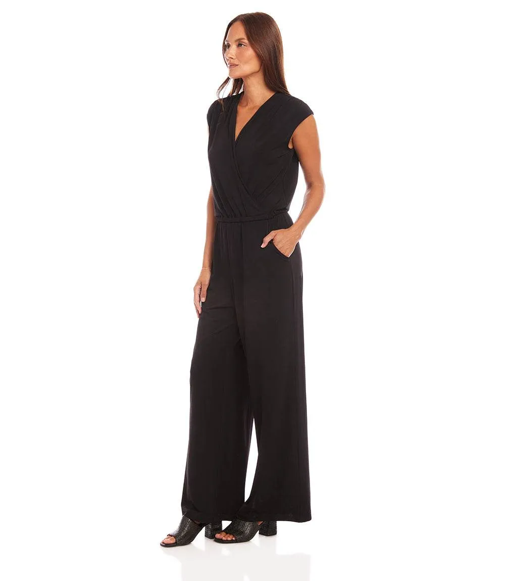 Petite Size Sleeveless Travel Jersey Jumpsuit sold by Karen Kane product image thumbnail 4