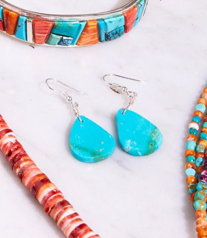 Turquoise Stone Earrings sold by Karen Kane