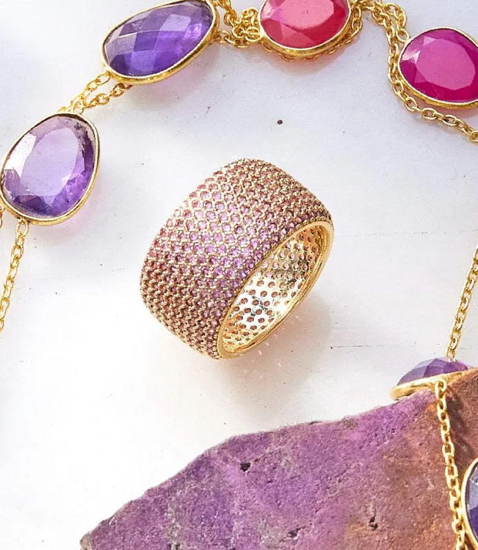 Colorful Crystal Ring sold by Karen Kane