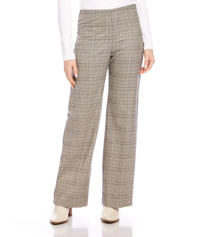 Sequin Plaid Pants sold by Karen Kane